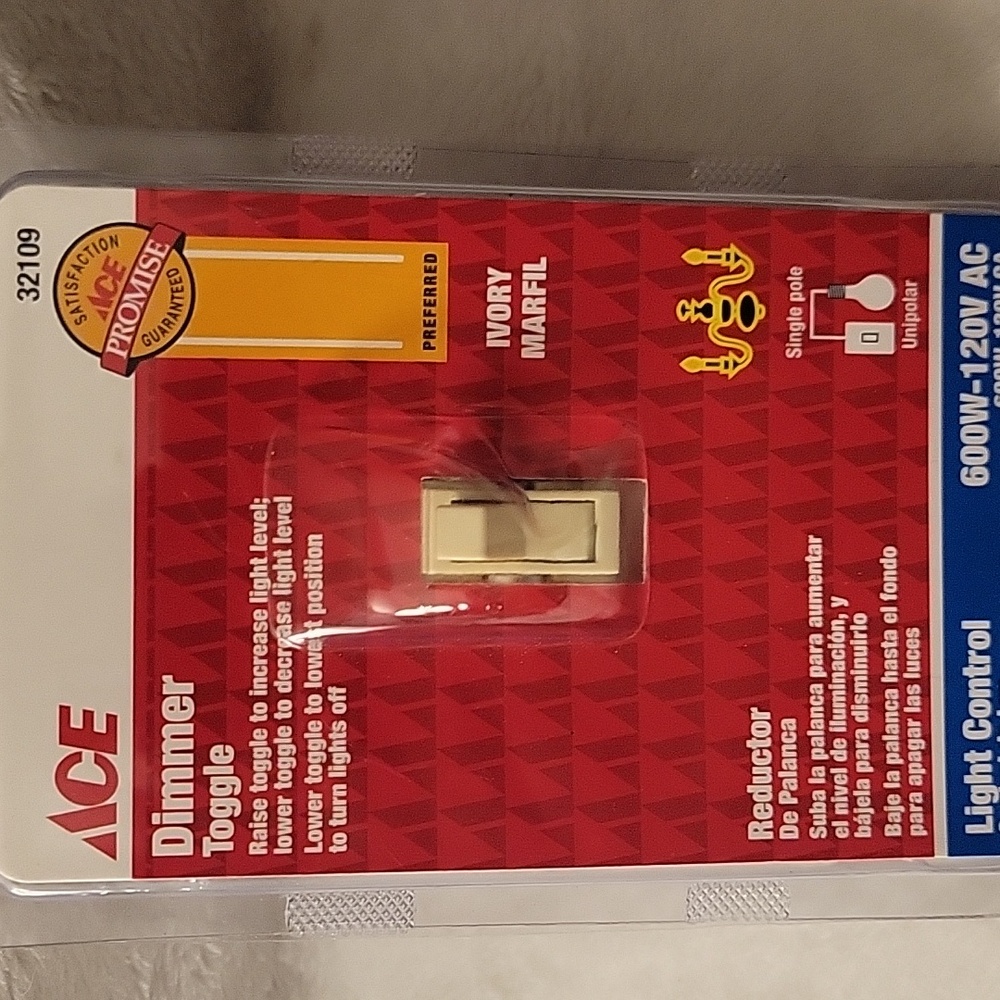 Ace Dimmer Toggle. For the house or office